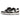 STAR SNEAKERS IN BLACK AND WHITE CASUAL ROUND TOE DESIGN