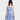 STRAPLESS RUFFLED DRESS - BLUE AND WHITE - PERFECT FIT SIZE GUIDE