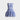 STRAPLESS RUFFLED DRESS - BLUE AND WHITE - PERFECT FIT SIZE GUIDE