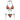 STRING BIKINI BUTTERFLY PRINT - BUTTERFLY PRINT BIKINI - S - Sweetheart Supplies