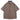 STRIPED BROWN SHIRT WITH FLORAL EMBROIDERY FOR WOMEN