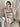 STRIPED COLOR BLOCK SWEATER DRESS PROFESSIONAL DRY CLEAN