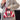 STRIPED HANDBAG VIVID RED ZIPPER BAG