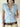 STRIPED POLO SHIRT LIGHT BLUE Y2K