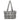 STRIPED PUFFER TOTE BAG WITH RIBBON BOWS