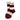 STRIPED SOCKS BURGUNDY AND WHITE BEIGE STRIPED
