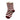 STRIPED SOCKS BURGUNDY AND WHITE BEIGE STRIPED