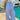STRIPED WIDE-LEG PANTS: AZURE DRAWSTRING TROUSERS