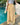 STRIPED WIDE-LEG PANTS: AZURE DRAWSTRING TROUSERS