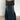 STUDDED BELT DENIM MAXI SKIRT STRETCH COTTON