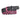 STUDDED VEGAN LEATHER BELT PINK AND BLACK