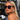 SUNGLASSES BLACK SQUARE FRAME FASHION GLASSES