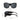 SUNGLASSES LARGE BLACK SQUARE FRAME MATERIAL ENSURES DURABILITY