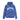 BLUE STAR-PATTERNED ZIP-UP HOODIE WITH STAR LETTER PRINT