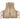 TAN RIBCAGE DESIGN PADDED CARGO VEST WITH SKELETON PRINT
