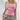 TANK TOP PINK ITALIA EMBROIDERY Y2K MODERN COMFORT