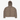 TAUPE HOODED PUFFER JACKET WITH OVERSIZED DROPPED SHOULDER DESIGN
