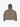 TAUPE HOODED PUFFER JACKET WITH OVERSIZED DROPPED SHOULDER DESIGN