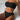 TEXTURED BLACK STRAPLESS BIKINI SET SOLID COLOR FABRIC TEXTURE