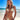 THONG BIKINI CONTRAST TRIM TRIANGLE ELASTANE FABRIC