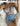 THREE-PIECE BIKINI SWIMSUIT WITH CROSS DESIGN AND LACE DETAILS