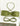 THREE-PIECE OLIVE GREEN HALTER MICRO BIKINI WITH PADDED CUPS AND ADJUSTABLE TIES