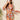 TIE-DYE BIKINI SET: ELEGANT V-NECK WITH ELASTANE FABRIC