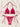 TIE-DYE BIKINI SET WITH ALL-OVER PRINT FABRIC TEXTURE