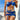 TIE DYE SWIMSUIT SET WITH ELASTANE FABRIC