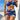 TIE DYE SWIMSUIT SET WITH ELASTANE FABRIC