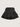 TIERED SKIRT BLACK RUFFLE HEM CROSS ELEGANT STYLE