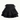 TIERED SKIRT BLACK RUFFLE HEM CROSS ELEGANT STYLE