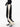 TRACK PANTS BLACK AND CREAM RETRO SPORT DECORATIVE SEAMS