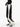 TRACK PANTS BLACK AND CREAM RETRO SPORT DECORATIVE SEAMS