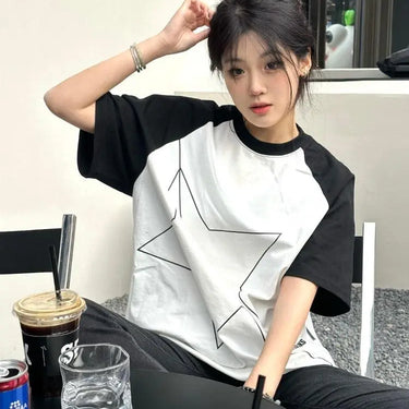 Tshirts Women Korean Style Oversize