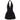 TWO-PIECE SET BLACK HALTER AND BUBBLE SKIRT WITH CUTOUT DETAILS