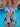 TWO-PIECE SWIMSUIT BLACK AND WHITE TIE-DYE WITH WHITE IRREGULAR PRINT