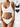 TWO-PIECE SWIMSUIT: WHITE KNIT WITH REMOVABLE PADDING