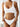 TWO-PIECE SWIMSUIT: WHITE KNIT WITH REMOVABLE PADDING