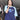TWO-TONE T-SHIRT WITH BLUE RAGLAN - KOREAN VINTAGE Y2K STYLE