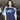TWO-TONE T-SHIRT WITH BLUE RAGLAN - KOREAN VINTAGE Y2K STYLE