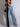 TWO-TONE WIDE-LEG JEANS WITH Y2K STYLE COTTON BLEND DESIGN