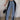 TWO-TONE WIDE-LEG JEANS WITH Y2K STYLE COTTON BLEND DESIGN