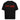 VACANCY OVERSIZED SHIRT WITH RED TEXT ON BLACK BACKGROUND