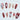 VALENTINE NAIL ART: COLOR MIX 10PCS Y2K HANDCRAFTED