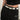 VEGAN LEATHER OVAL BUCKLE BELT: BLACK OVAL BUCKLE BELT