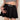 VEGAN LEATHER OVAL BUCKLE BELT: BLACK OVAL BUCKLE BELT