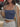 VINTAGE BLUE TANK TOP - VINTAGE BLUE TWO PIECE OUTFIT