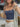 VINTAGE BLUE TANK TOP - VINTAGE BLUE TWO PIECE OUTFIT