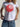 VINTAGE T-SHIRT WITH RED EIGHT BALL DESIGN - WHITE VINTAGE T-SHIRT